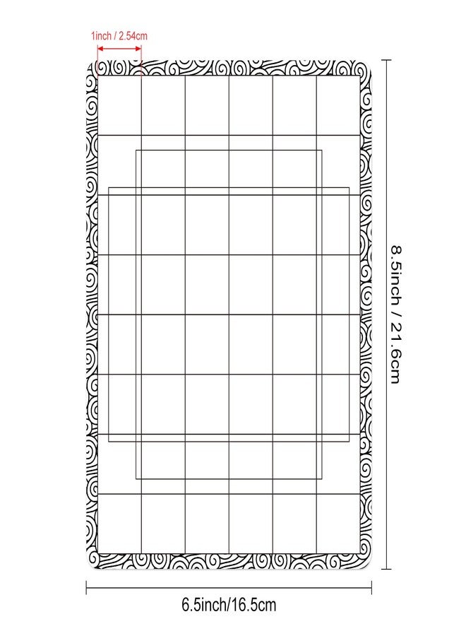 Briartw Sticky Non-Slip Flexible Gridded Stamp Mats Grid Sheets 2 PCS Low Stick Mat and 1 Blending Buddy Set,Laser Template with Stuckable Hole,Multi-Use Tack Adhesived Sheet Scrapbooking Craft Accessory - Image 3