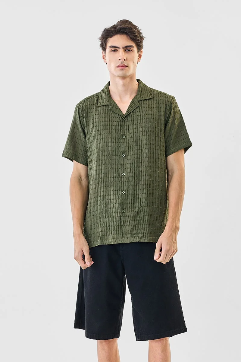 SNITCH Self-Design Box Fit Shirt