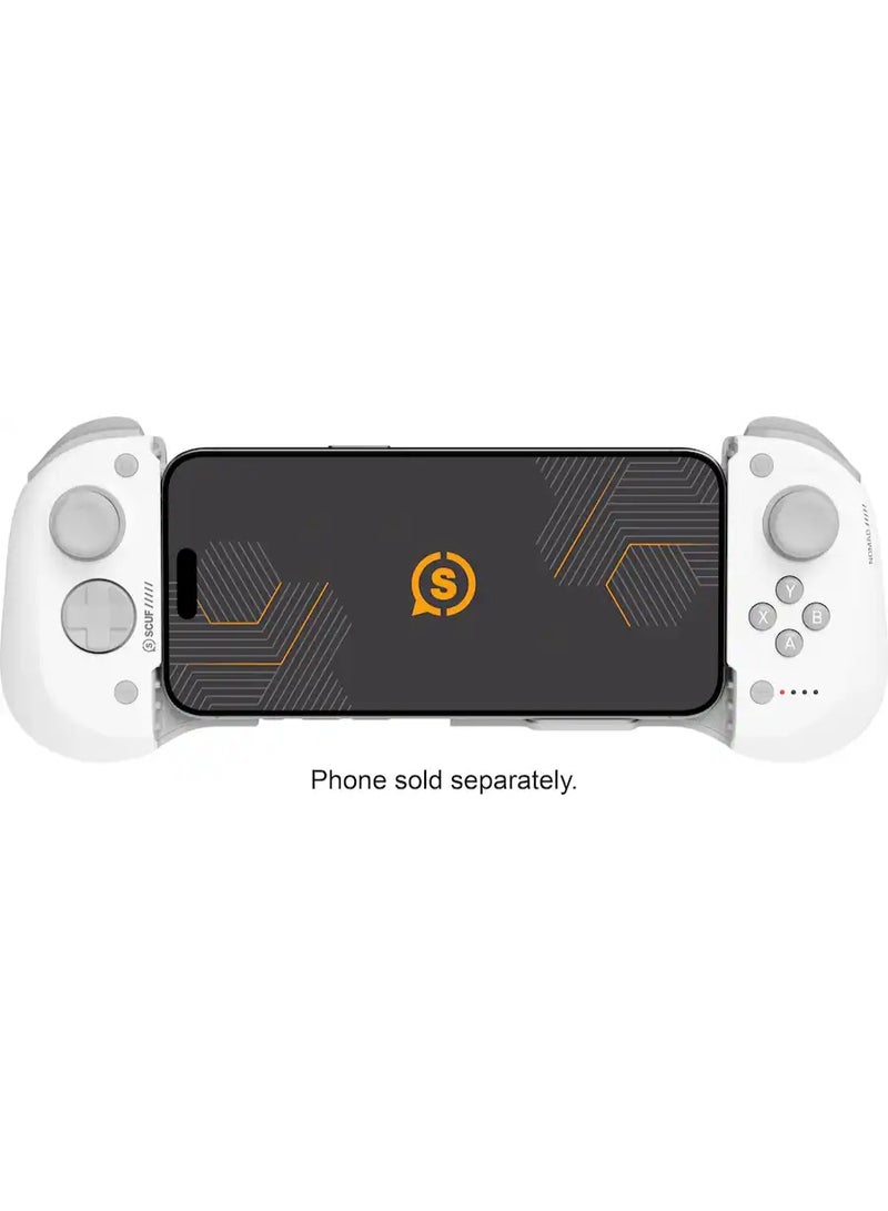 SCUF NOMAD Wireless iPhone Mobile Gaming Controller – Customizable Paddles – Anti-Drift Thumbsticks Bluetooth 5.0 Connectivity PS Remote Xbox Game Pass Apple Arcade Steam Link - White - Image 2