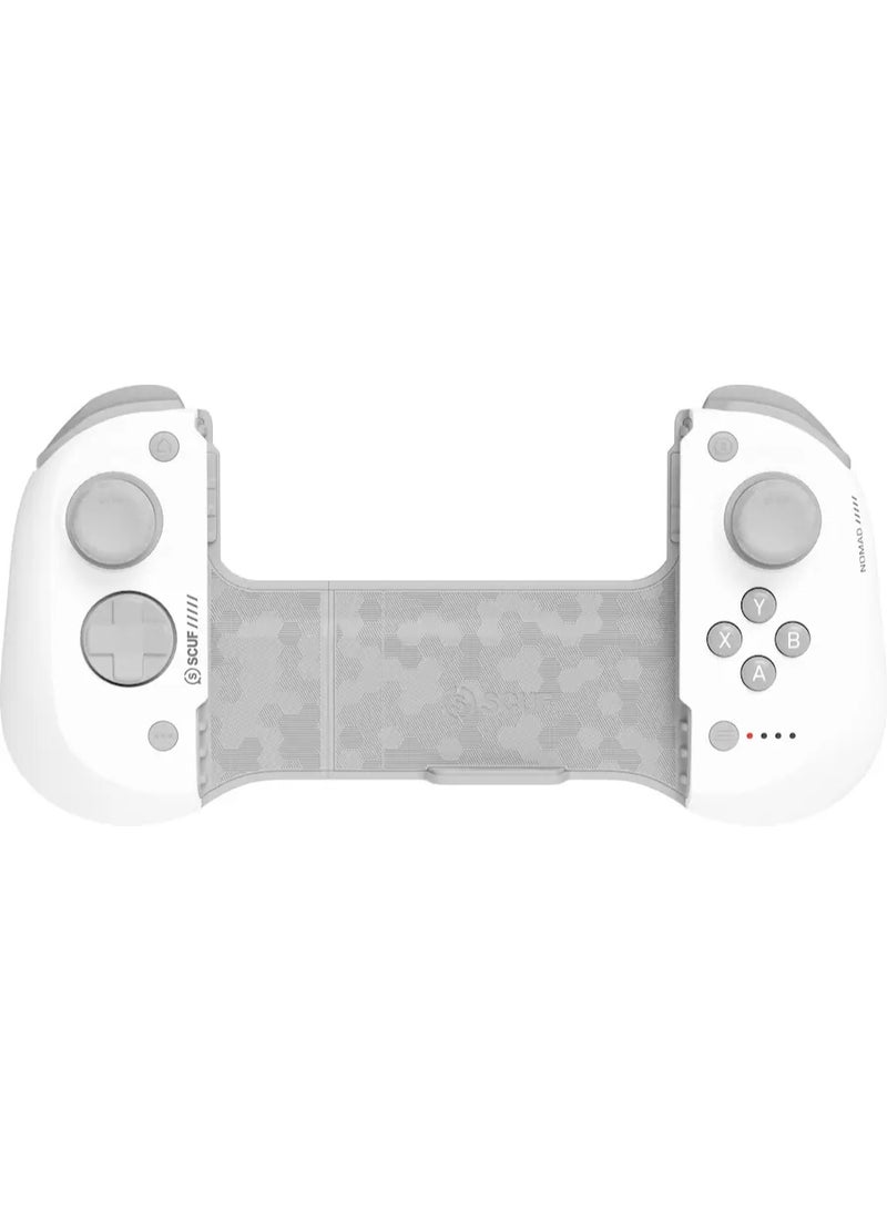 SCUF NOMAD Wireless iPhone Mobile Gaming Controller – Customizable Paddles – Anti-Drift Thumbsticks Bluetooth 5.0 Connectivity PS Remote Xbox Game Pass Apple Arcade Steam Link - White - Image 1
