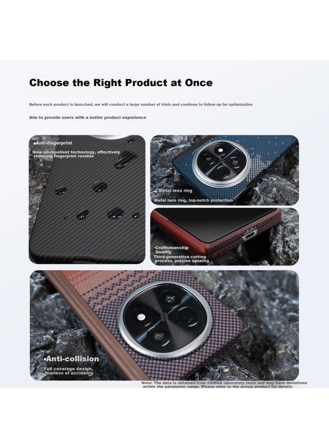 Conga Kevlar Aramid Fiber Axis Protection Case For Oppo Find N5 Full Coverage Ultra-thin Anti-drop Star River Magnetic Absorption Fine Metal Ring Fire Set - Image 2