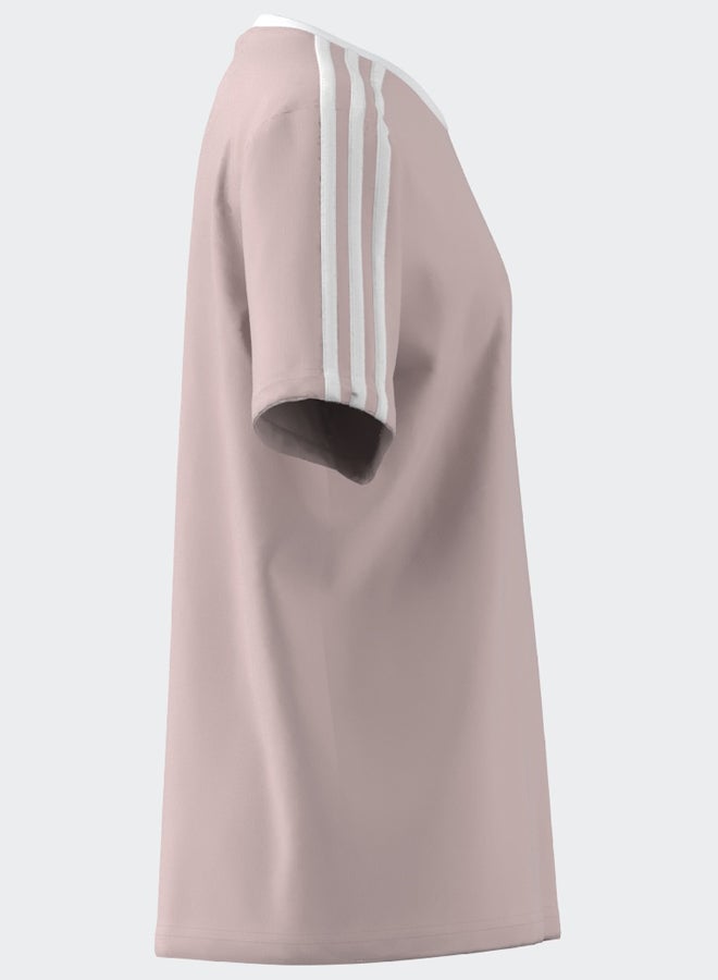 Adidas Essentials 3-Stripes Cotton Loose Fit Boyfriend T-Shirt - Image 3