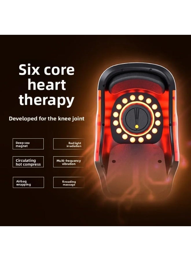 جهاز تدليك الركبة مع الحرارة لتخفيف الآلام بالأشعة تحت الحمراء، بالاهتزاز الكهربائي اللاسلكي لتقليل الألم - Image 4