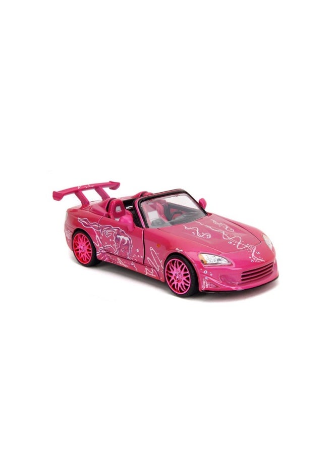 JADA Fast & Furious 2003 Honda S2000 Die-Cast Car (1:24, Pink) - Image 2