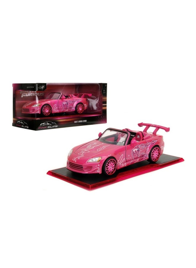 JADA Fast & Furious 2003 Honda S2000 Die-Cast Car (1:24, Pink) - Image 1