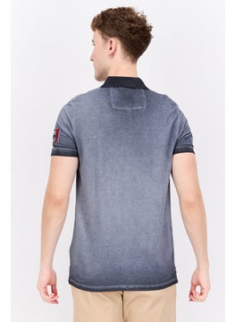 Canadian Peak Men Regular Fit Brand Logo Short Sleeves Polo, Grey Combo  - Image 3