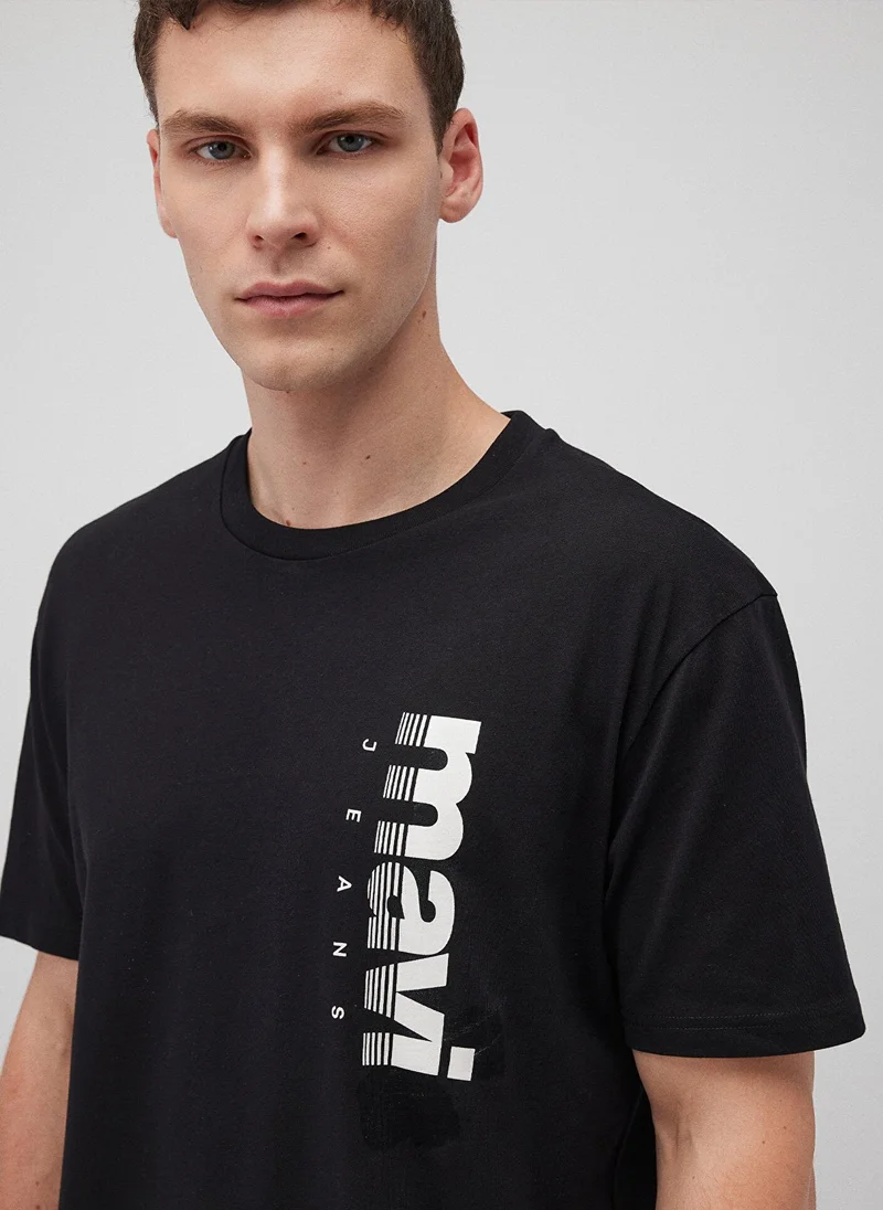 MAVI Mavi Jeans Printed Black T-Shirt
