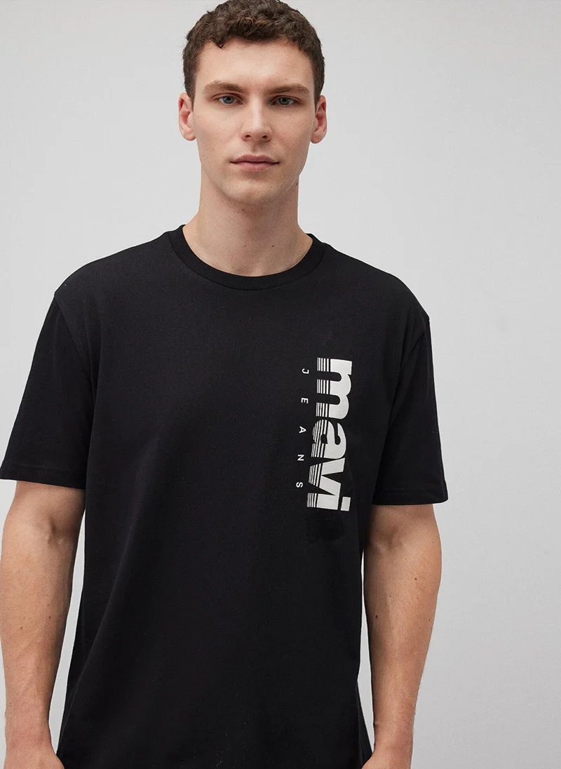 MAVI Mavi Jeans Printed Black T-Shirt
