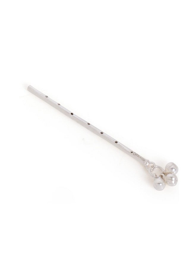 Osasbazaar Pure Silver Flute Bansuri for Laddu Gopal, Krishna, Thakur ji, Kanha, Janmashtami Puja, Mandir, Temple - 97%-99% Pure BIS Hallmarked - Image 5