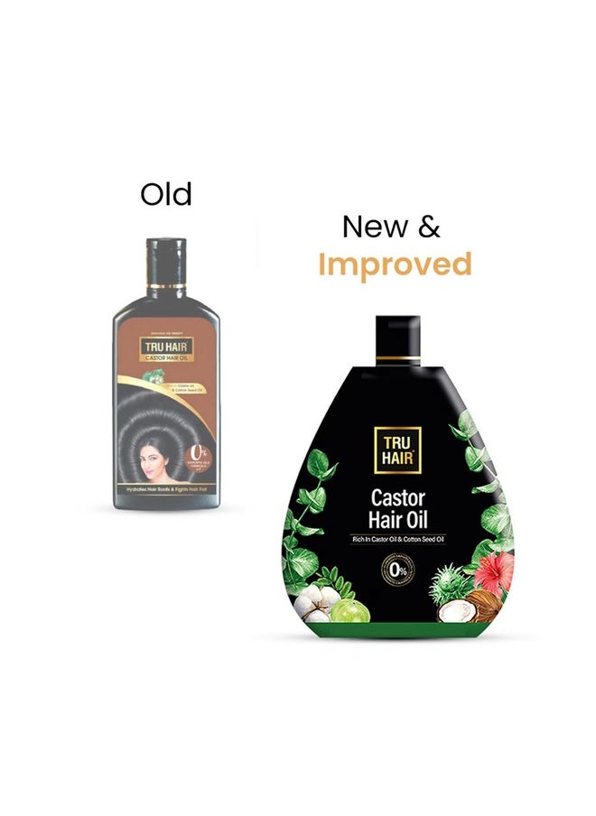 TRU HAIR - Castor Hair Oil Refill Pack200Ml - Image 1