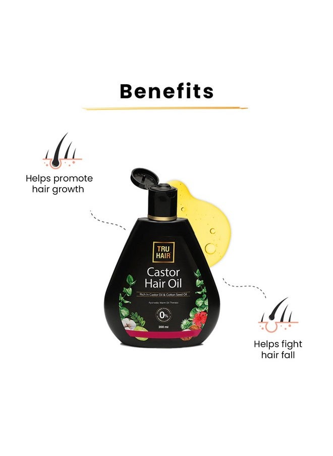 TRU HAIR - Castor Hair Oil Refill Pack200Ml - Image 1