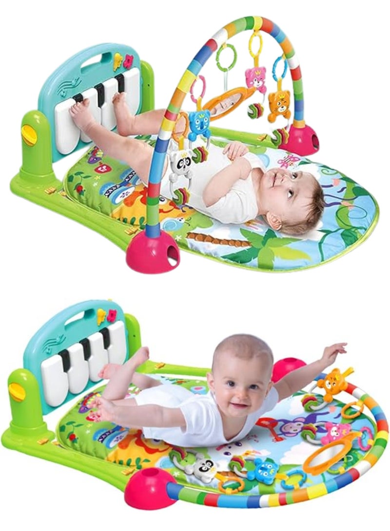 HUANGER Huanger Baby Play Mat for Gym Play Mat Music Activity Center Piano Play Mat Music Activity Center Mat Padded for Infants Newborns Kids  - Image 1