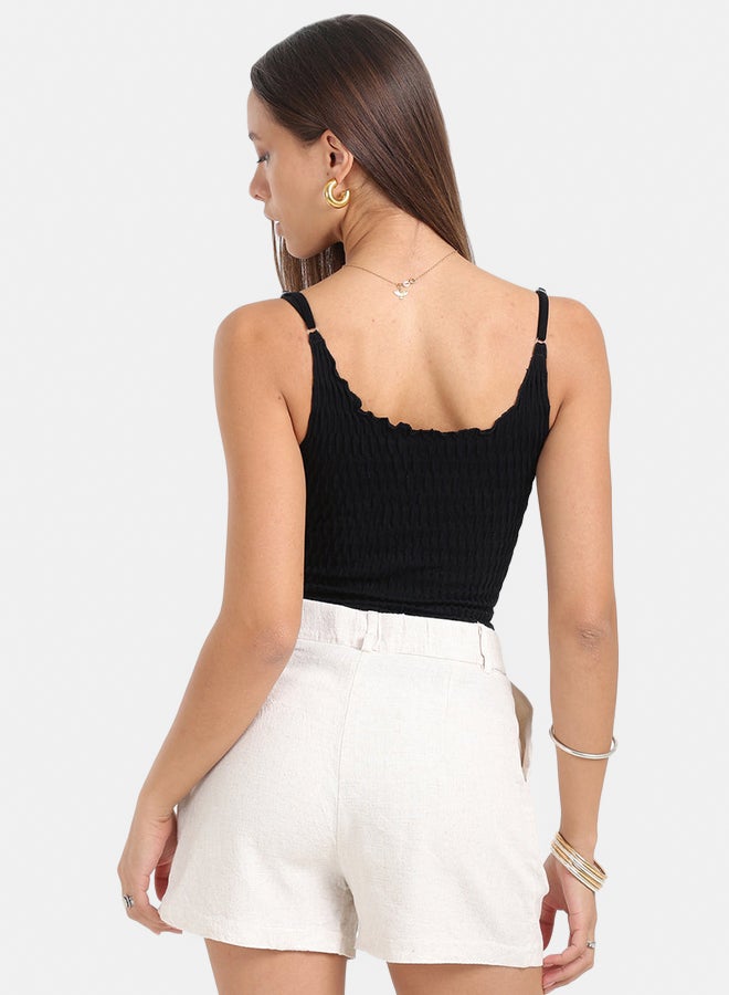 Carina Seamless Microfiber Crinkled Top  - Image 3