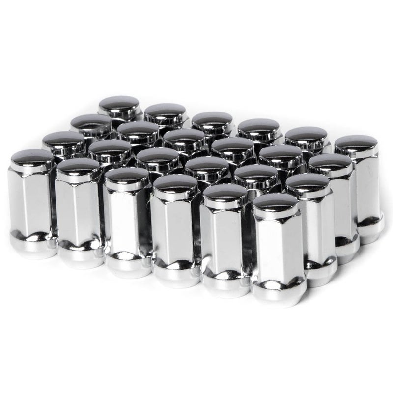 Circuit Performance Circuit Performance 14x1.5 Chrome Closed End Bulge Acorn Lug Nuts Cone Seat Forged Steel (24 pieces) - Image 2