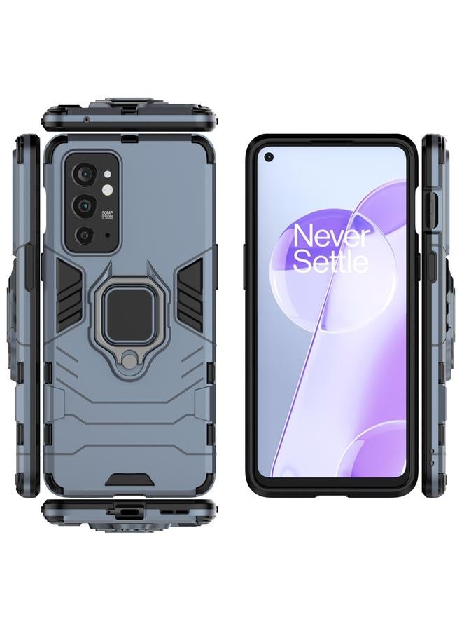 اس-توب جراب لهاتف OnePlus 9RT 5G PC + جراب هاتف واقٍ مقاوم للصدمات من مادة TPU مع حامل حلقي مغناطيسي - Image 3