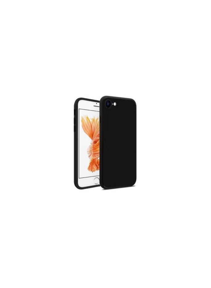 CATANES iPhone 8 / iPhone 7 Case Slim Soft TPU Flexible Shockproof Back Cover Full Coverage Protection 4.7 inch Black - Image 1