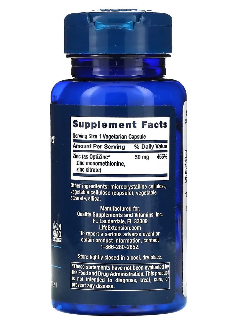 لايف إكستنشن كبسولات الزنك عالية الكفاءة - 90 كبسولة - Image 2