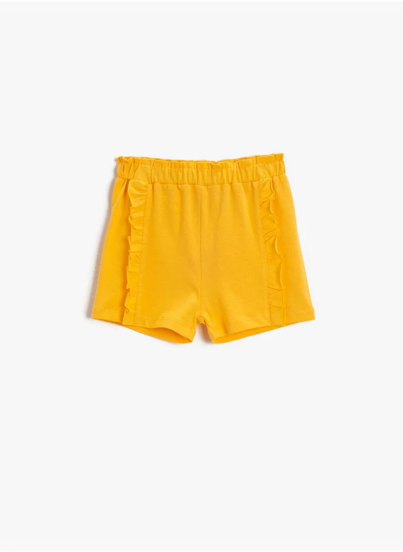 كوتون Ruffle Shorts Cotton