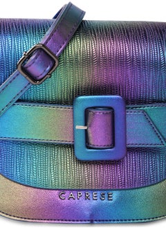 CAPRESE Caprese Theia Iridescent Green Faux Leather Small Sling Bag  - Image 4