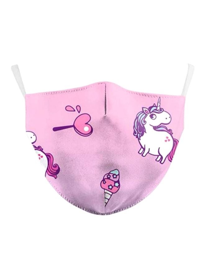 Unicorn Printed Carbon Filter Face Mask - Image 1