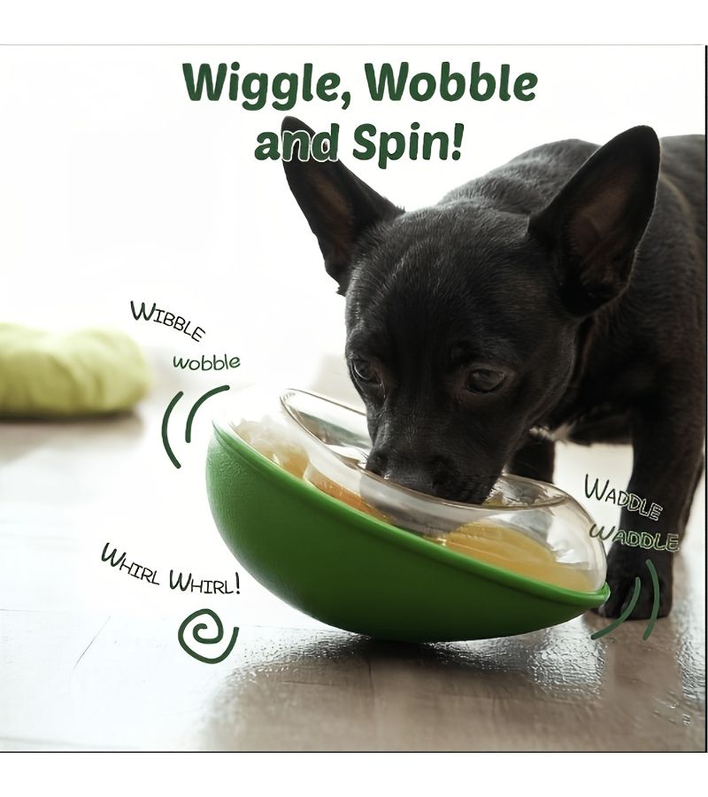 Pet Feeder Avocado Shaped Slow Dog Bowl Interactive Enrichment Toys - Image 3