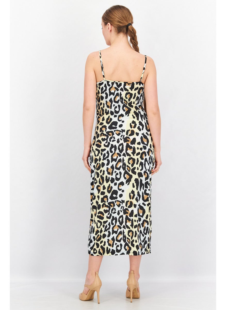 Women Animal Print Midi Dress, Black Combo - pzsku/ZCDCB9037239886F06FC3Z/45/_/1740493114/2f6402bf-973d-4217-a661-d3dad999124f