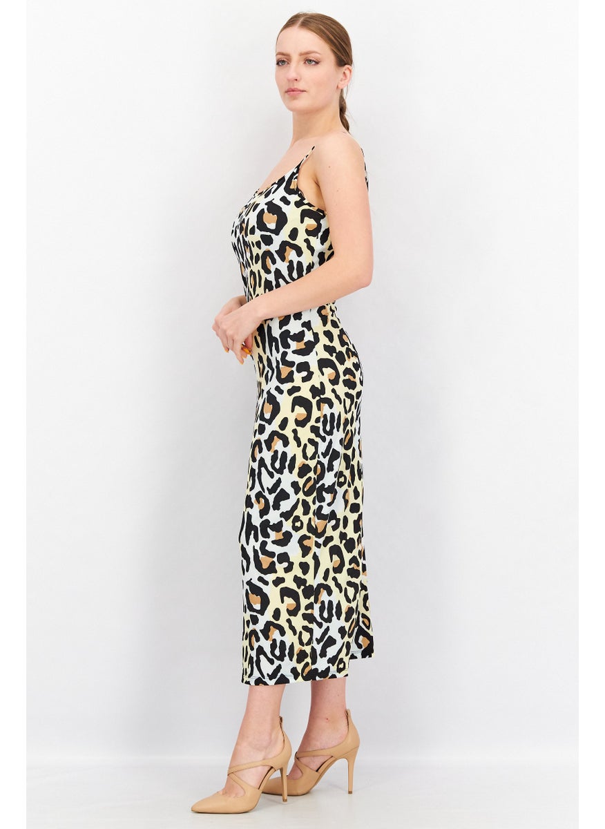 Women Animal Print Midi Dress, Black Combo - pzsku/ZCDCB9037239886F06FC3Z/45/_/1740493115/73f4a4db-f00b-4e87-8394-f913f1795c71