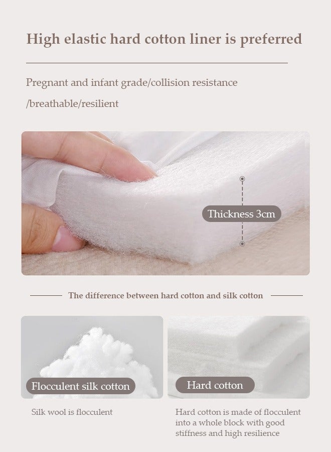 DUNISO Baby Crib Bumper Breathable, anti collision crib cushion, rectangular crib protective pad, can be spliced and bent, four season universal，suitable for boys and girls, 180 * 30*3cm - Image 3