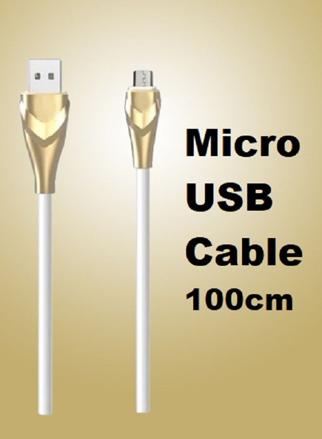Epenyu Micro USB Data and Charge Cable 1m Gold/White