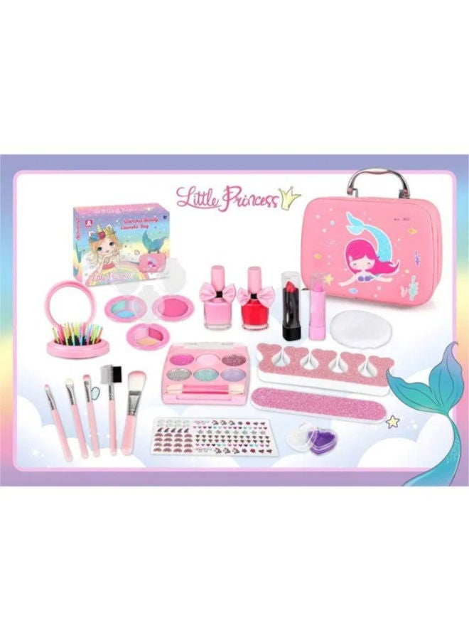 طقم فن طلاء الأظافر للأطفال يتضمن ملصقات وأظافر مضغوطة وطلاء أظافر وغيرها! - Image 1