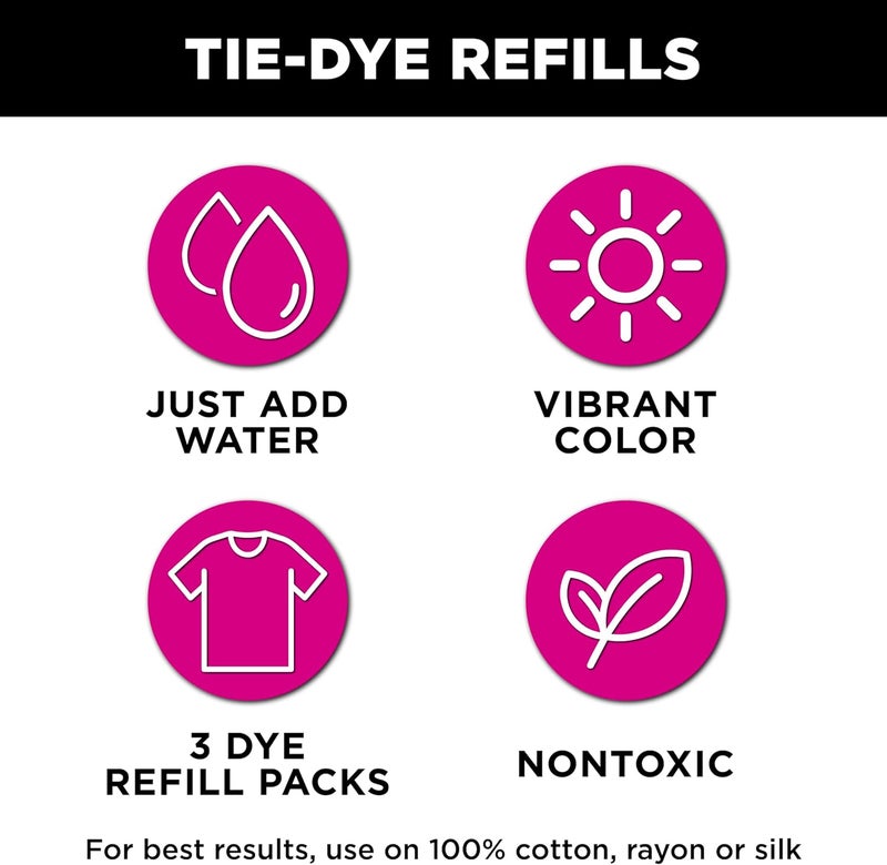 Tulip One-Step Tie-Dye Refill Packs - Red Dye for Fabric Crafting - Image 1