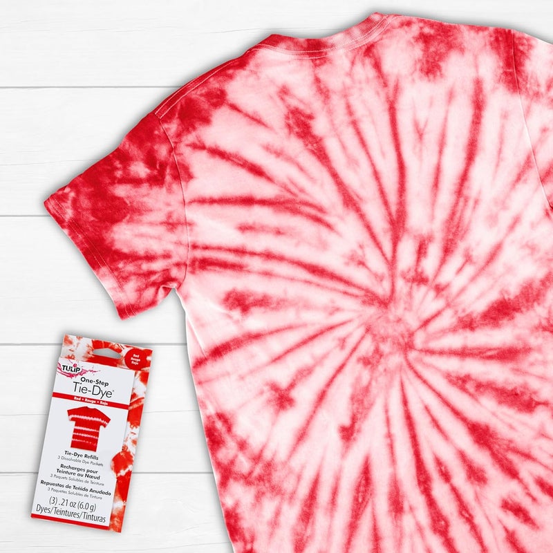 Tulip One-Step Tie-Dye Refill Packs - Red Dye for Fabric Crafting - Image 3