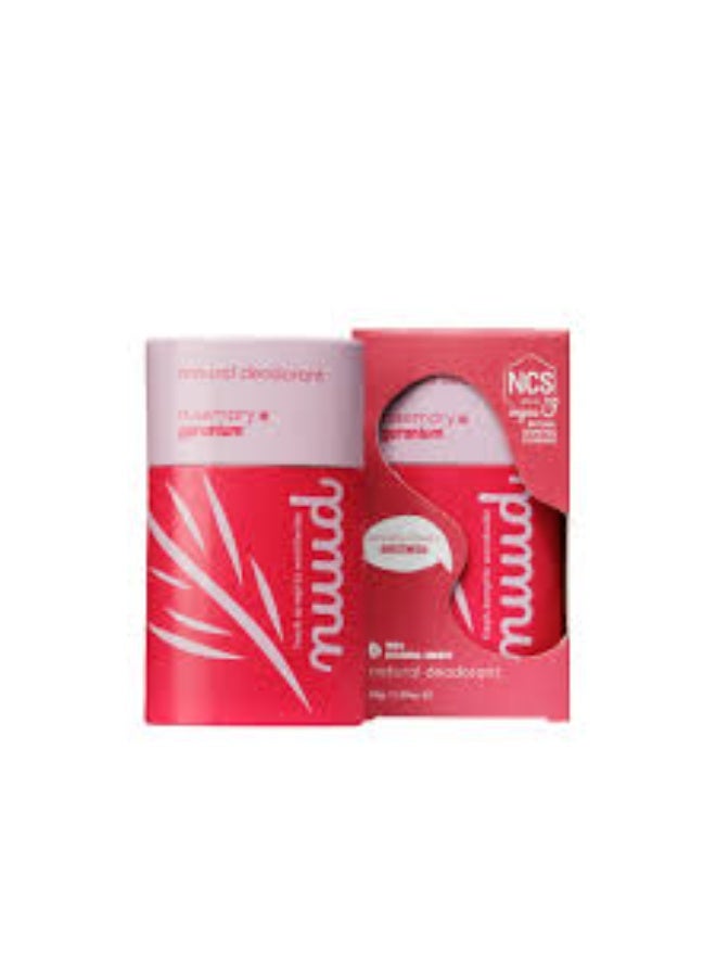 nuud Rosemary x Geranium Stick Natural Deodorant 45g - Image 1