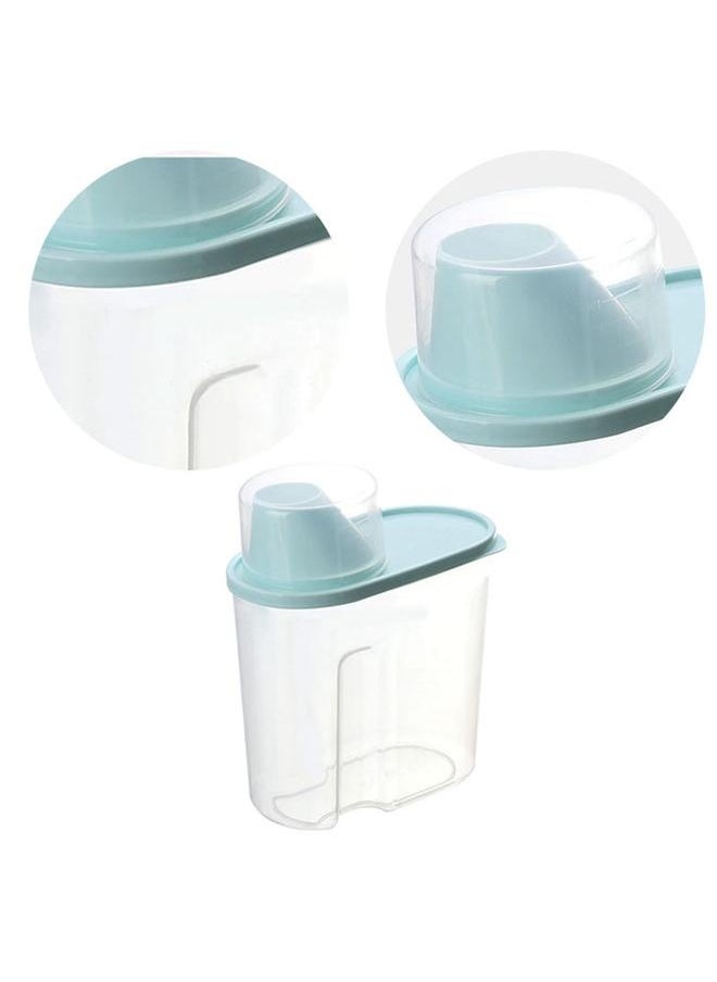 NIBEMINENT - 1.9L Rice Dispenser Airtight Dry Food Storage Container Large Capacity Space Saving Flour Storage Bin for Home Kitchen - Image 1