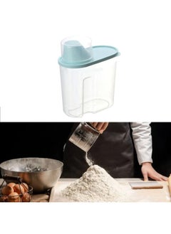 NIBEMINENT 1.9L Rice Dispenser Airtight Dry Food Storage Container Large Capacity Space Saving Flour Storage Bin for Home Kitchen  - Image 5