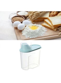 NIBEMINENT 1.9L Rice Dispenser Airtight Dry Food Storage Container Large Capacity Space Saving Flour Storage Bin for Home Kitchen  - Image 4