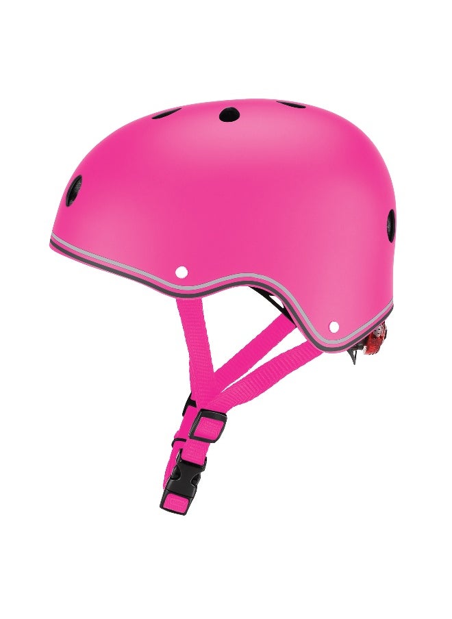 GLOBBER Globber Primo Lights Helmet (XS, Neon Pink)  - Image 1