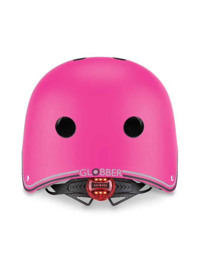 GLOBBER Globber Primo Lights Helmet (XS, Neon Pink)  - Image 2