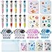 CY2SIDE Space Stationery Party Gift 24 Pack Spring Stuffers Gift with Outer Space 4in1 Ballpoint Pen Sticky Note Sticker and Organza Astronaut Party Favors Goodie Bag Fillers for School Rewards - Image 2