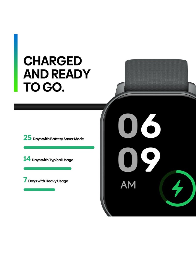 2.01" Smart Watch for Men & Women – Make Calls, Heart Rate/SpO2/Stress Monitor – IP68 Waterproof – Interchangeable Straps&GPS – 7-Day Battery