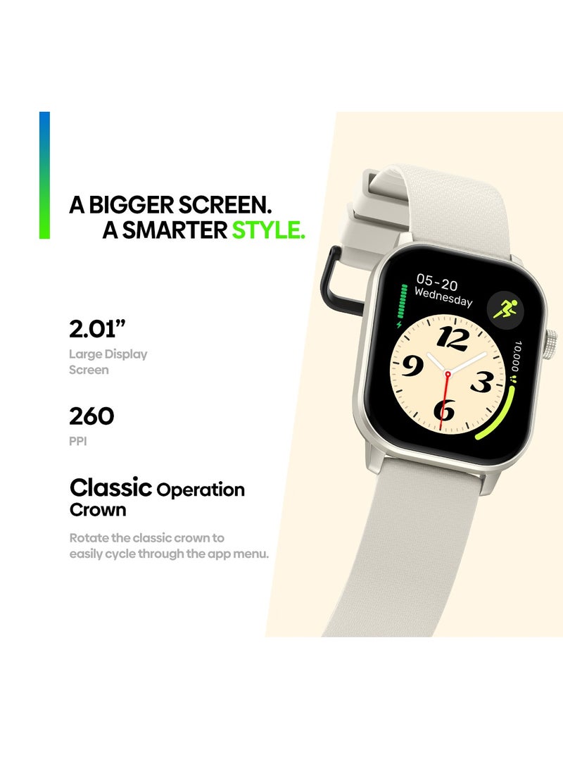 Zeblaze 2.01" Smart Watch for Men & Women – Make Calls, Heart Rate/SpO2/Stress Monitor – IP68 Waterproof – Interchangeable Straps&GPS – 7-Day Battery  - Image 4