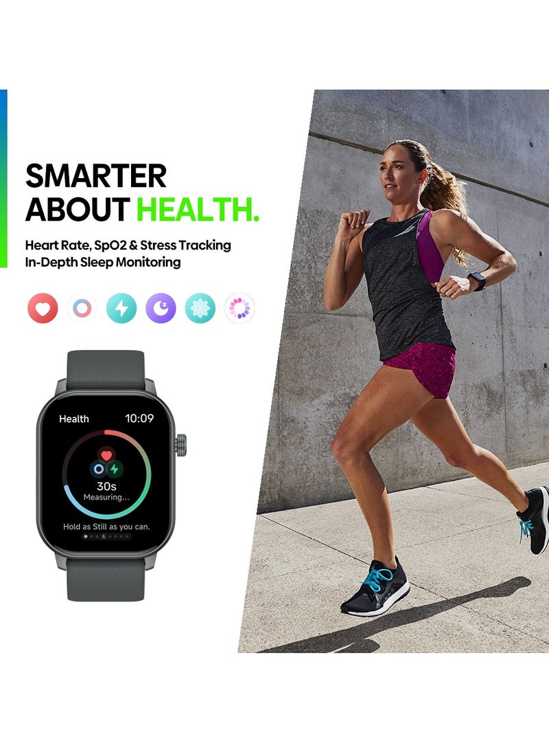 2.01" Smart Watch for Men & Women – Make Calls, Heart Rate/SpO2/Stress Monitor – IP68 Waterproof – Interchangeable Straps&GPS – 7-Day Battery