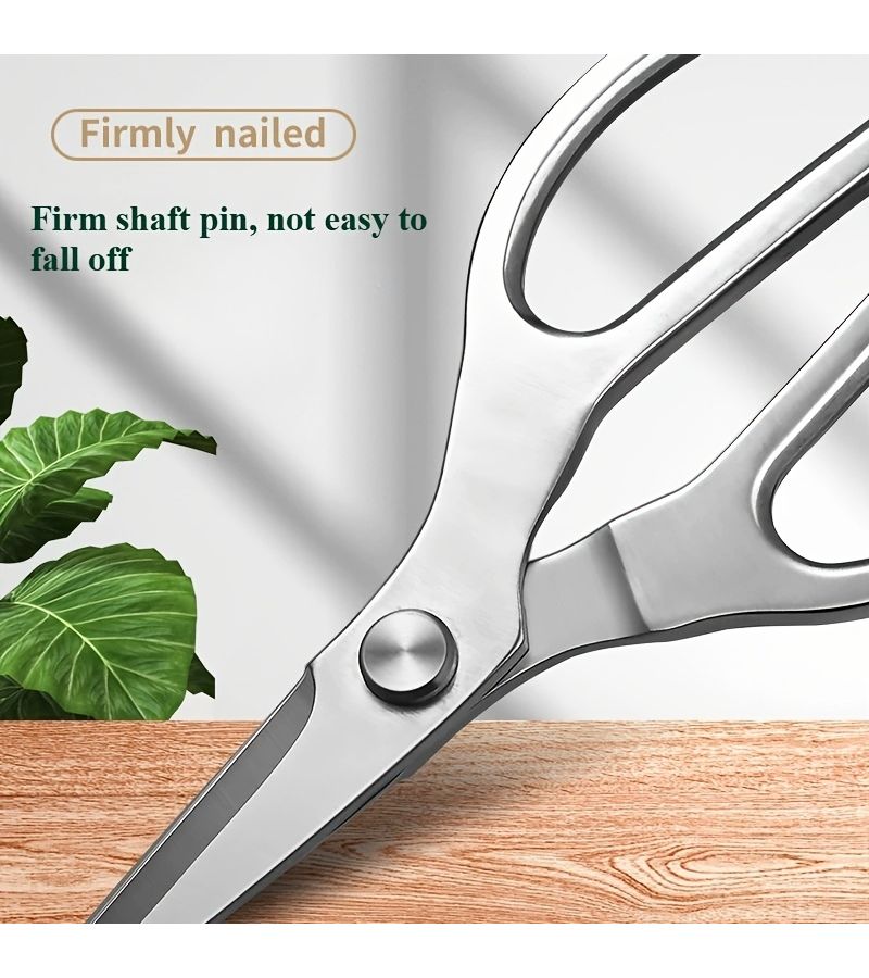 Stainless Steel Kitchen Shears Multifunctional Household Scissors Commercial Fish Scaling Bone Cutting Food Grade - Image 4