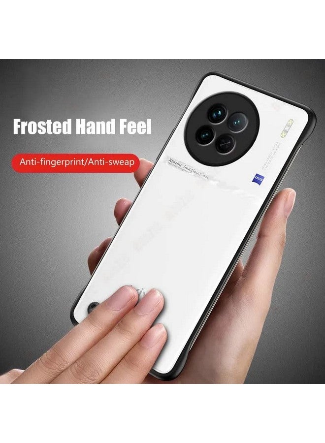 Realcase غطاء خلفي REALCASE لجهاز Vivo X90 5G | غلاف مات أنيق بدون إطار | غطاء خلفي من TPU ناعم مقاوم للصدمات لجهاز Vivo X90 5G (أسود) - Image 4