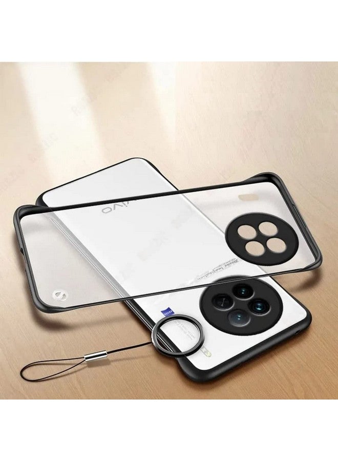 Realcase غطاء خلفي REALCASE لجهاز Vivo X90 5G | غلاف مات أنيق بدون إطار | غطاء خلفي من TPU ناعم مقاوم للصدمات لجهاز Vivo X90 5G (أسود) - Image 1