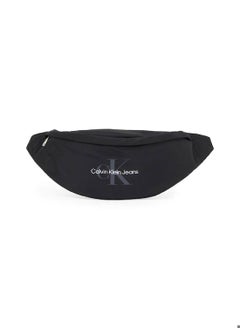 Calvin Klein Jeans Men's Logo Belt Bag -  durable recycled polyester exterior, Black  - Image 1
