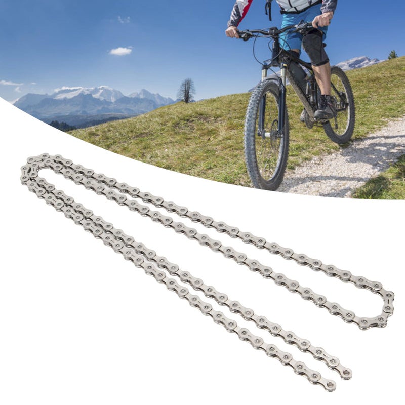 11 Speed Ultralight Steel Bicycle Chain Silver for Mountain and Road Bikes - Image 4