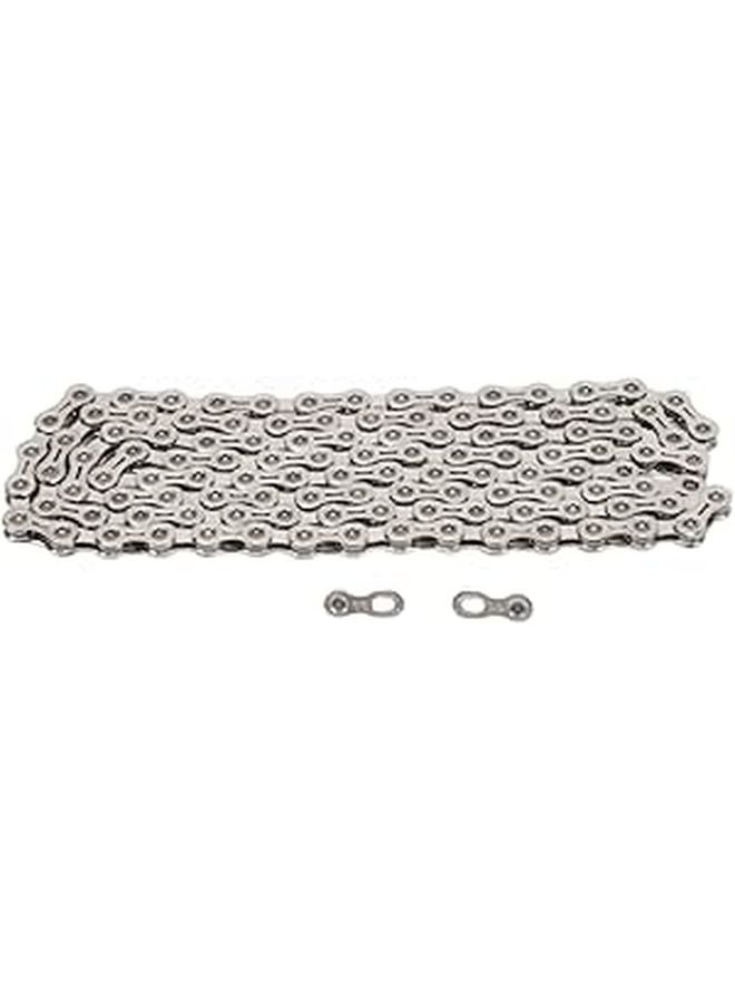 11 Speed Ultralight Steel Bicycle Chain Silver for Mountain and Road Bikes - Image 1