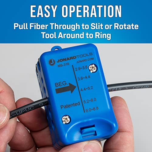 Jonard Tools MS-316 Fiber Optic Cable Mid Span Slit & Ring Tool (2.9 mm - 6.8 mm) - Image 2