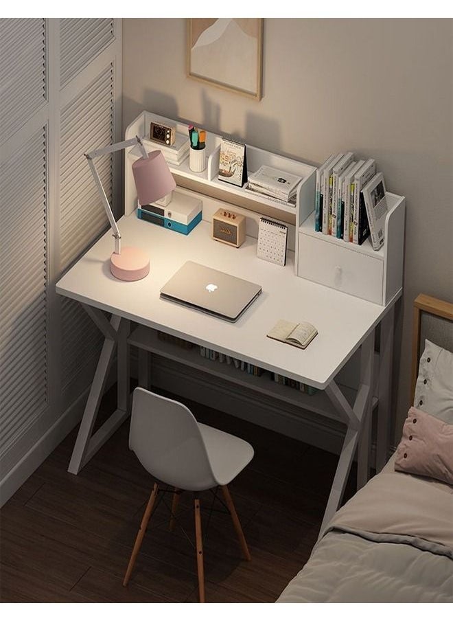 fashionhome - New Design Household Computer Desktop and Bookshelf Combination Storage Writing Table 120 x 60 x 102 cm - Image 1